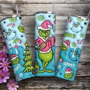 2/$30 SALE! Blue Grinch Christmas Tumbler